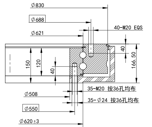 WZ-0620-2雙蝸桿回轉(zhuǎn)驅(qū)動圖紙